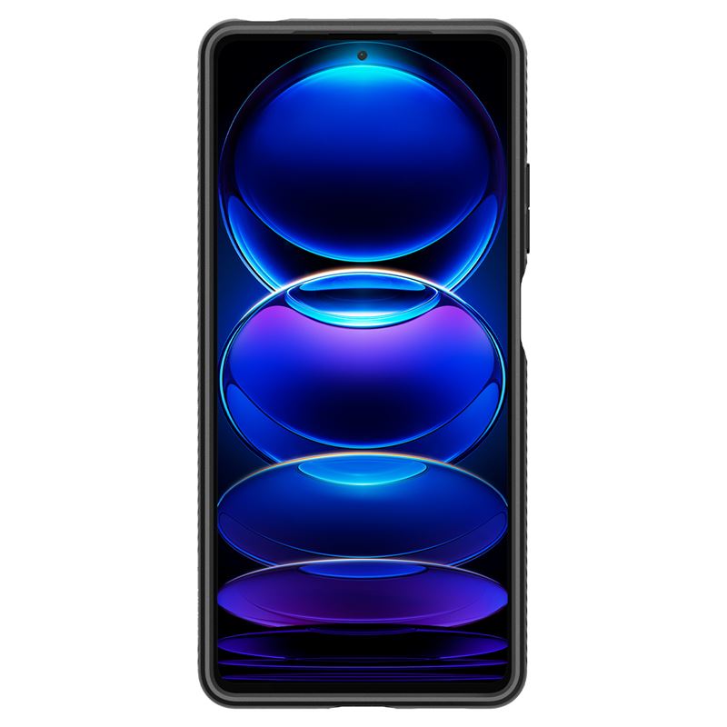 Husa Spigen Liquid Air pentru Xiaomi Redmi Note 12 Pro 5G/Poco X5 Pro 5G Negru Mat (Ingredi, ACS05788) by www.silkase.ro